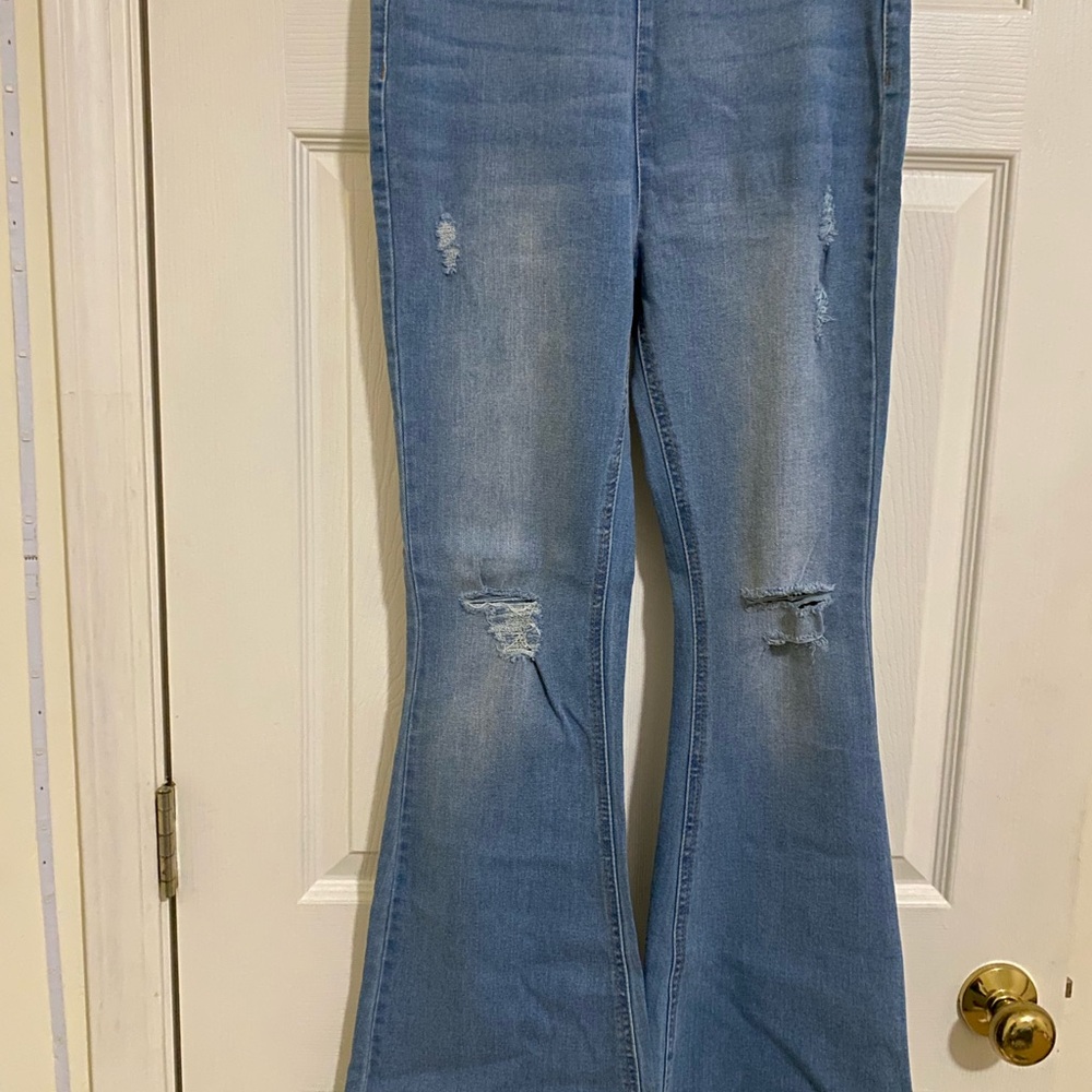 Women's Blue Flared Jeans